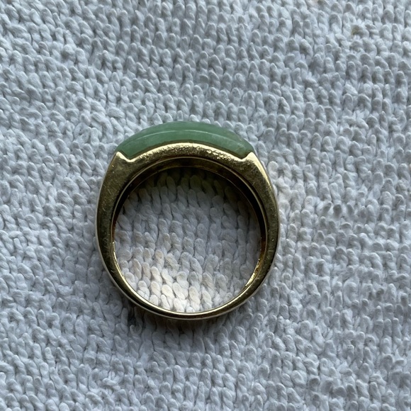 Jade gold 14k women’s ring or unisex - Picture 10 of 10